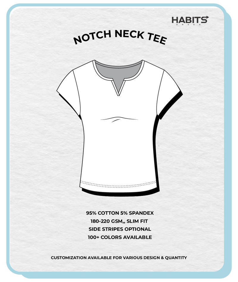 NOTCH NECK TEE