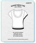 SCOOP NECK TEE