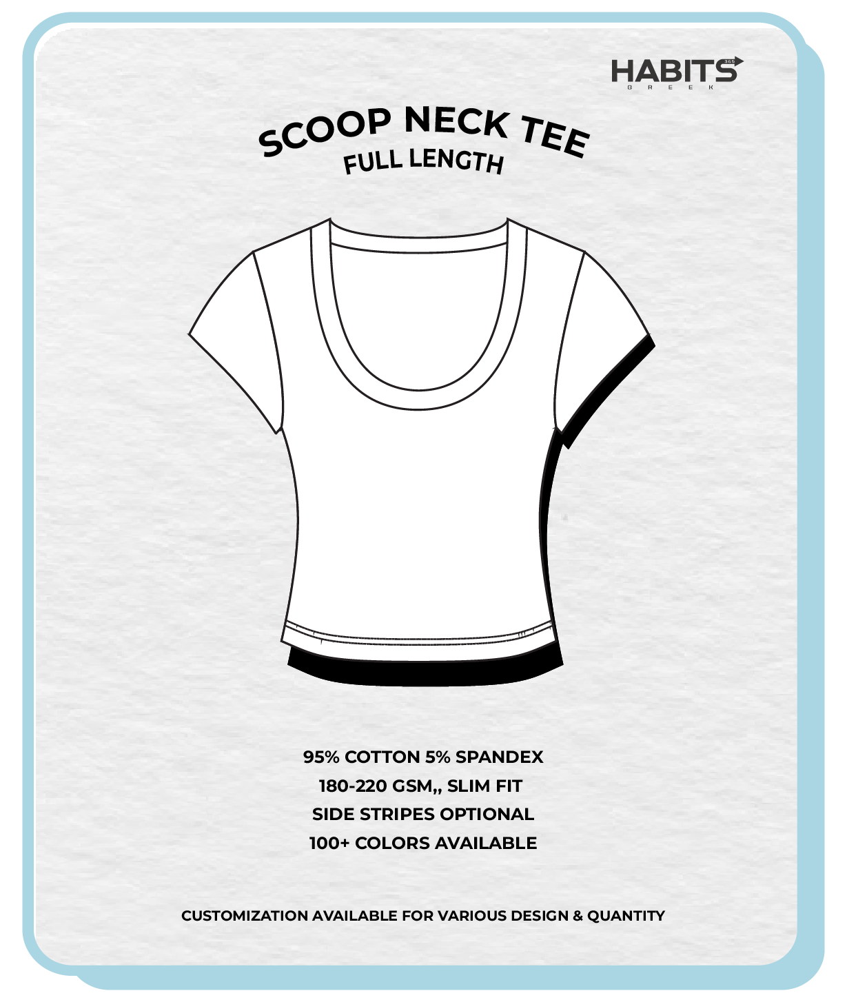 SCOOP NECK TEE