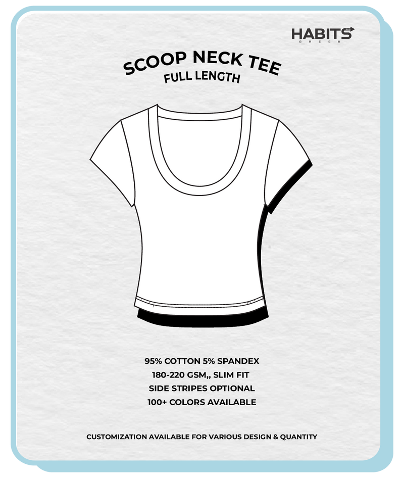 SCOOP NECK TEE