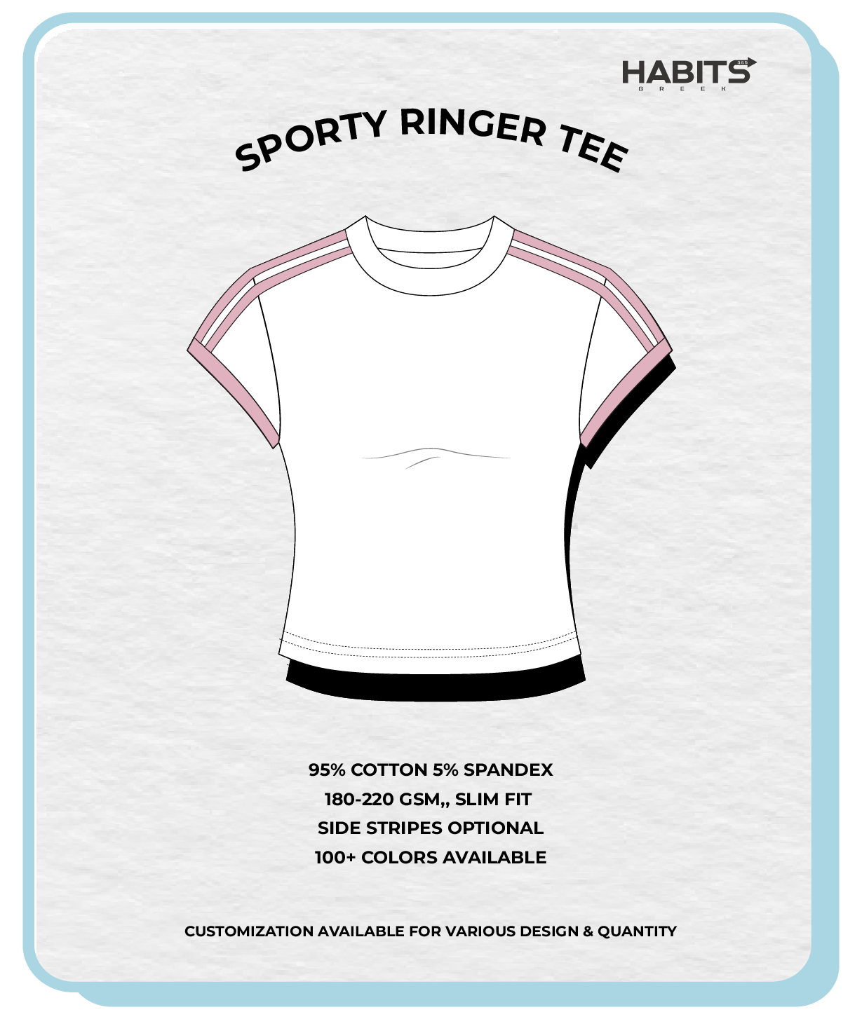 SPORTY RINGER TEE