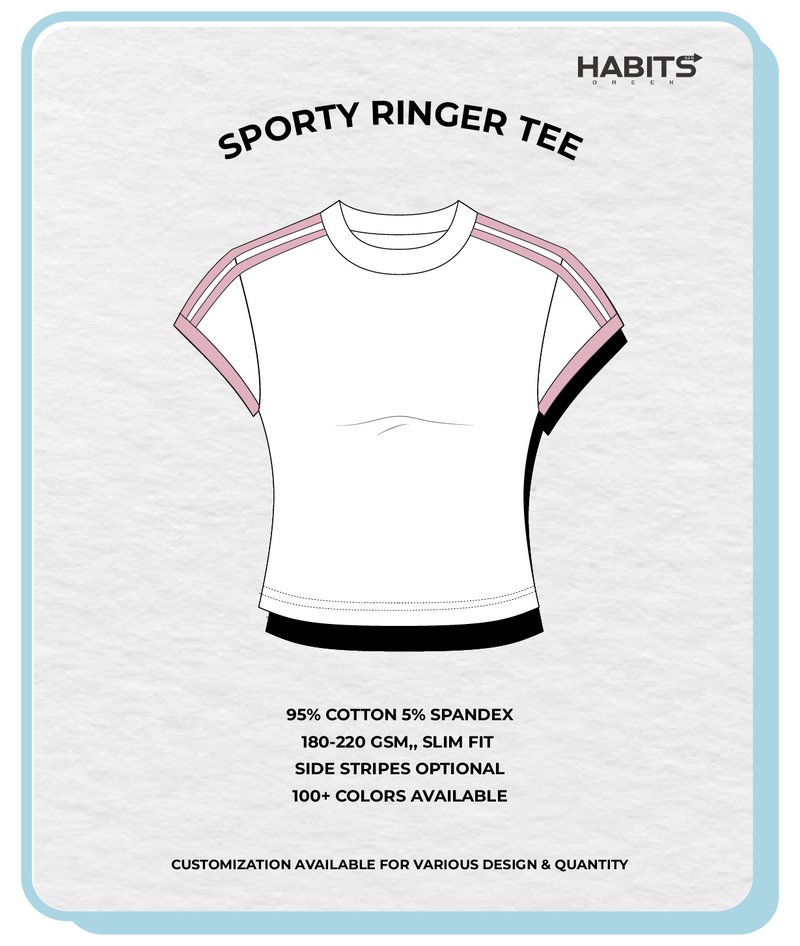 SPORTY RINGER TEE