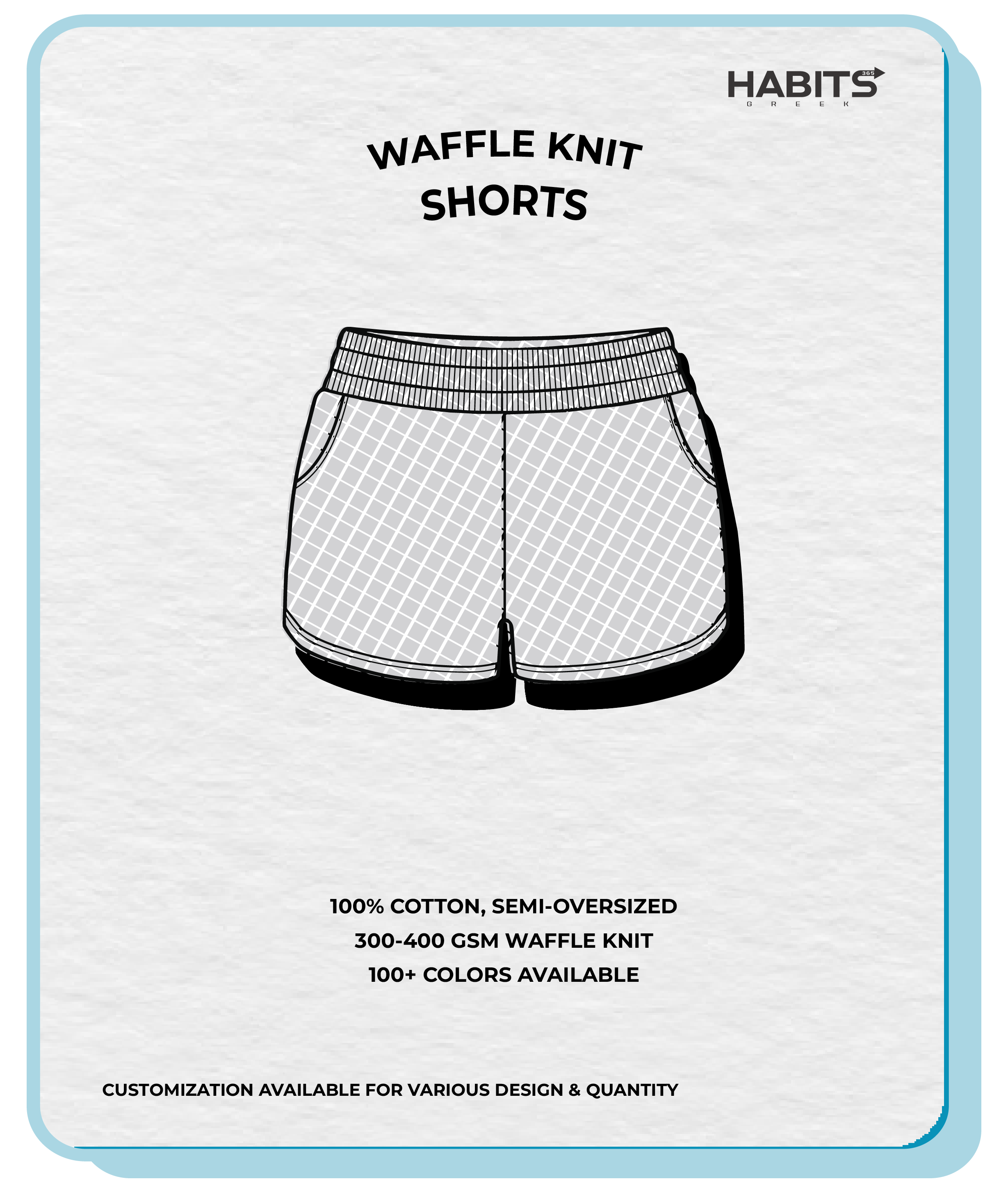 WAFFLE KNIT SHORTS