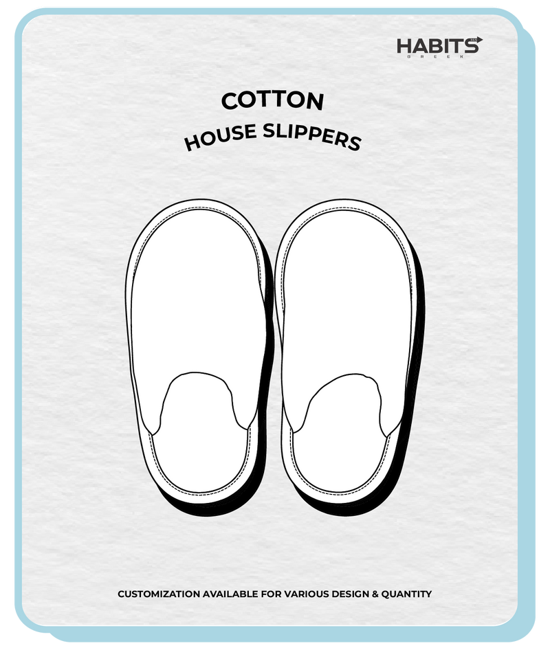 COTTON HOUSE SLIPPERS