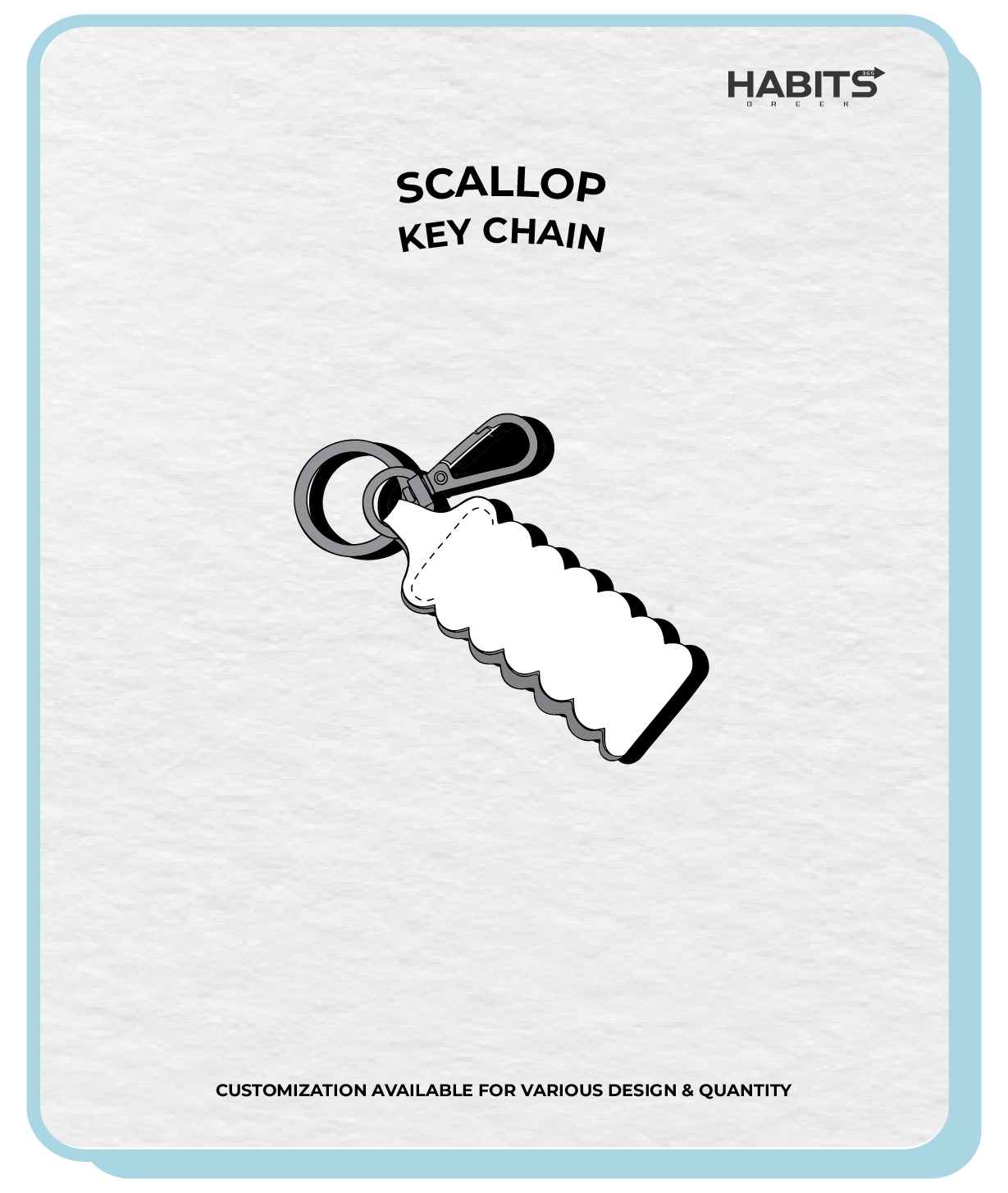 SCALLOP KEY CHAIN