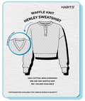WAFFLE KNIT SWEATSHIRT