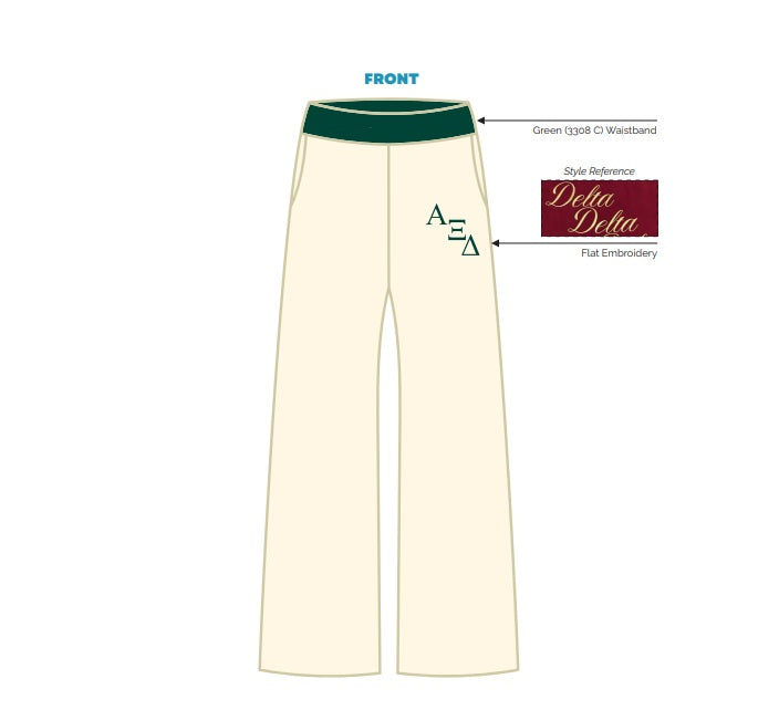 H3G-1972-University of South Carolina-Alpha Xi Delta (AXID)-WIDE LEG SWEATPANTS