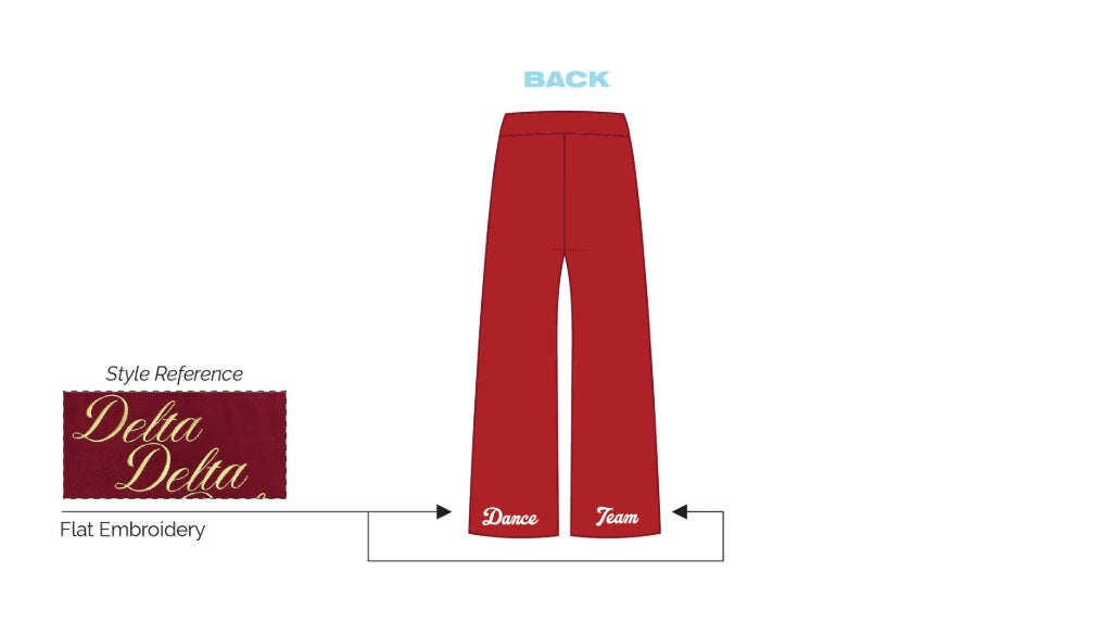H3G-1807 - Miami University-Miami Shakerettes-WIDE LEG SWEATPANTS