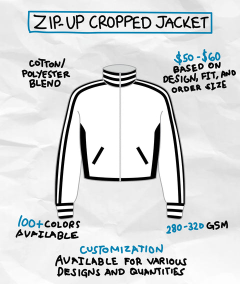ZIP-UP CROPPED JACKET