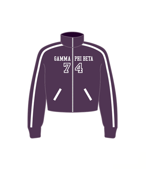 HG-0308 - Chico State - Gamma Phi Beta Zip Up Crewneck