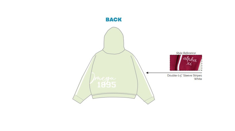 H3G-1411-Ohio State University-Chi Omega-ZIP UP HOODIE