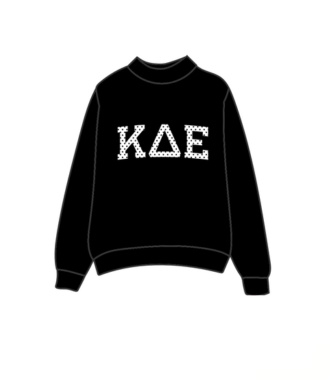 HG-0601 - Dartmouth College - Kappa Delta Epsilon Mockneck - Black