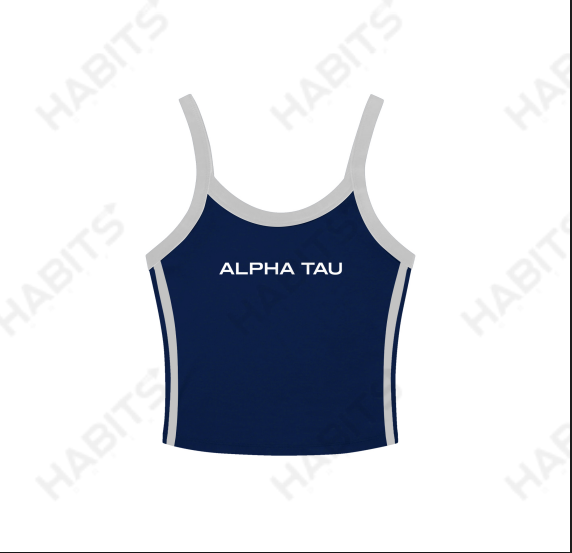 Alpha Sigma Tau Screen Printed Tank Top