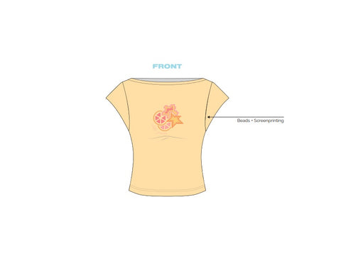 H3G-1106-Michigan State University-Delta Gamma-BOAT NECK TEE