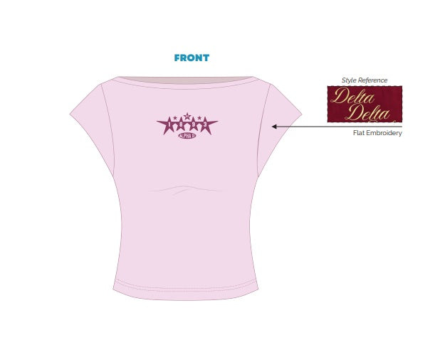 H3G-1507-University of South Carolina-Alpha Xi Delta-BOAT NECK TEE