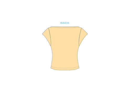 H3G-1106-Michigan State University-Delta Gamma-BOAT NECK TEE