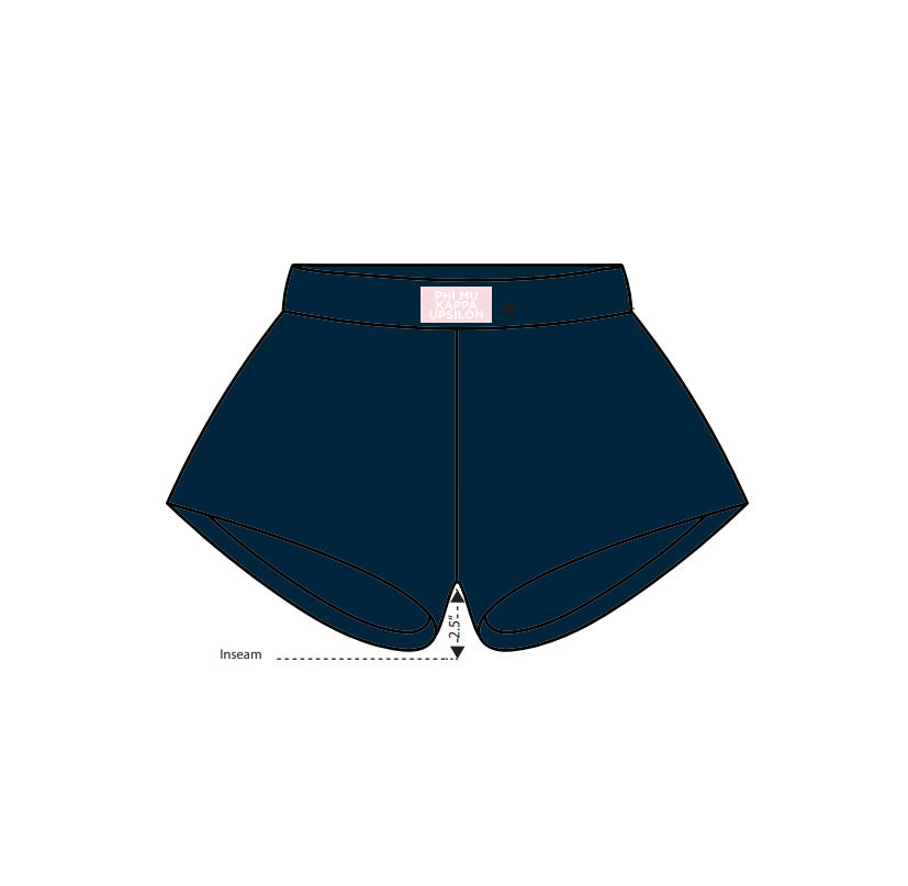 H3G-1239 - University of North Georgia - Phi Mu Kappa Upsilon Booty Shorts