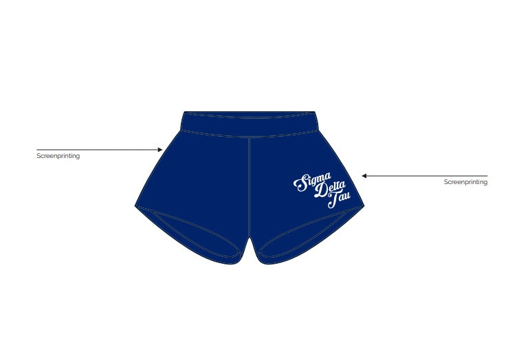 H3G-2922-University of Miami-Sigma Delta Tau-Sweat Shorts