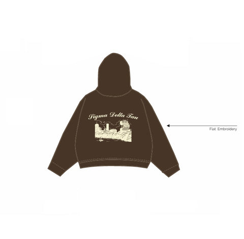 IN-0278 - Boston University - Sigma Delta Tau  Brown Hoodie