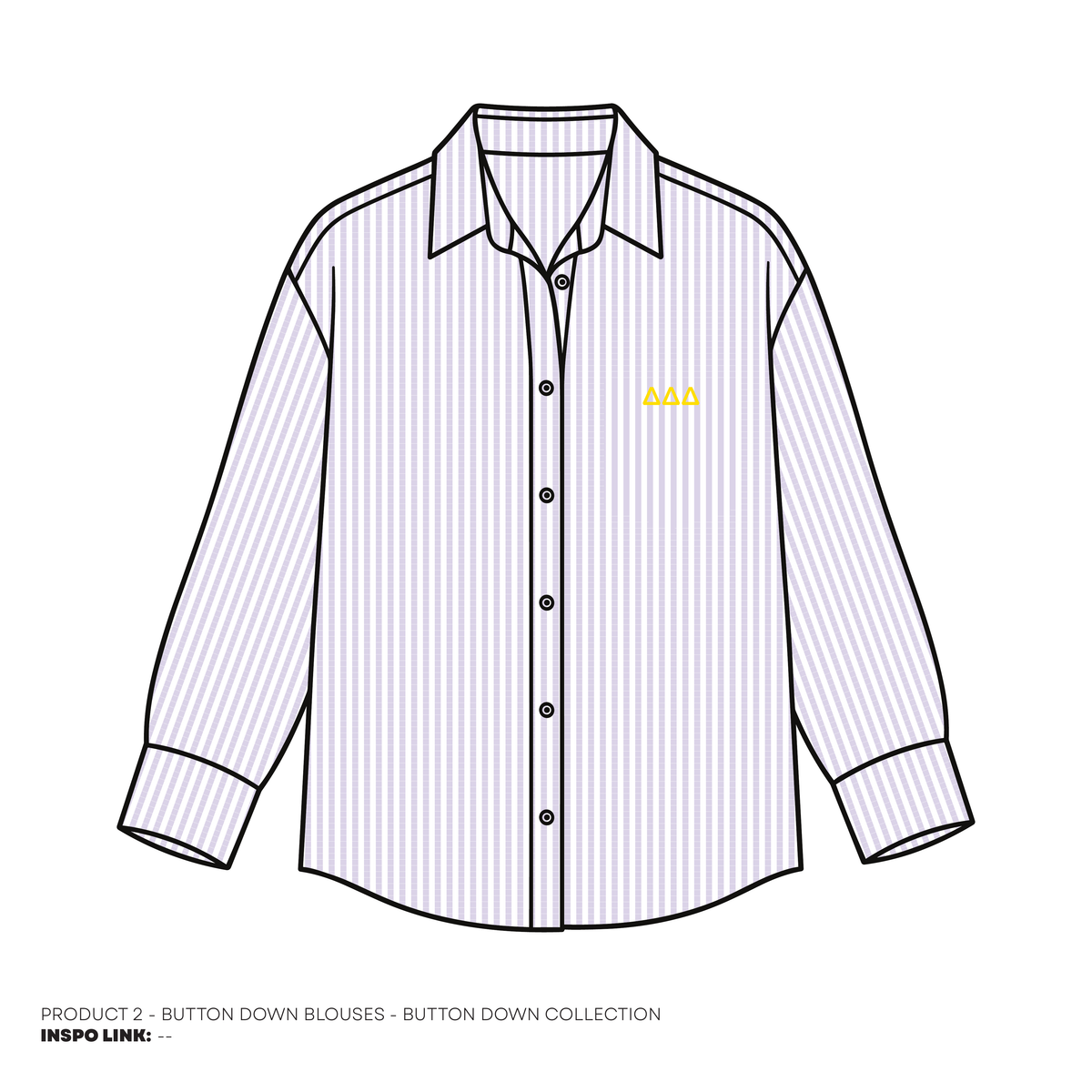 Button Downs - Classic Stripe - Lavender