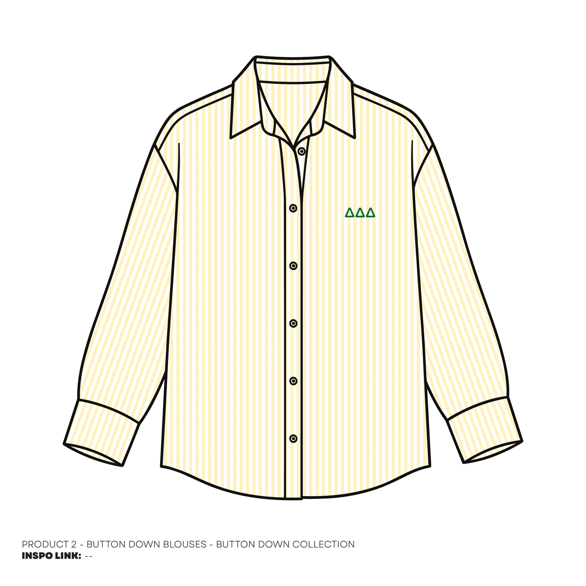 Button Downs - Classic Stripe - Yellow
