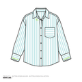 Button Downs - Embroidered Cuff - Blue