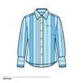 Button Downs - Striped - Blue