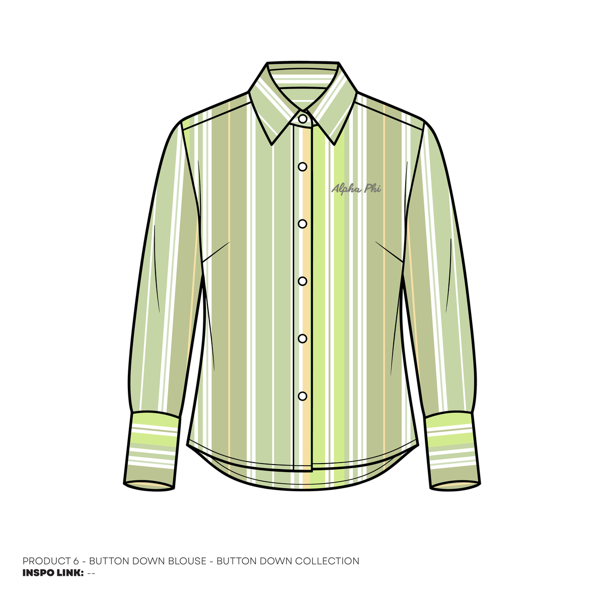 Button Downs - Striped - Green