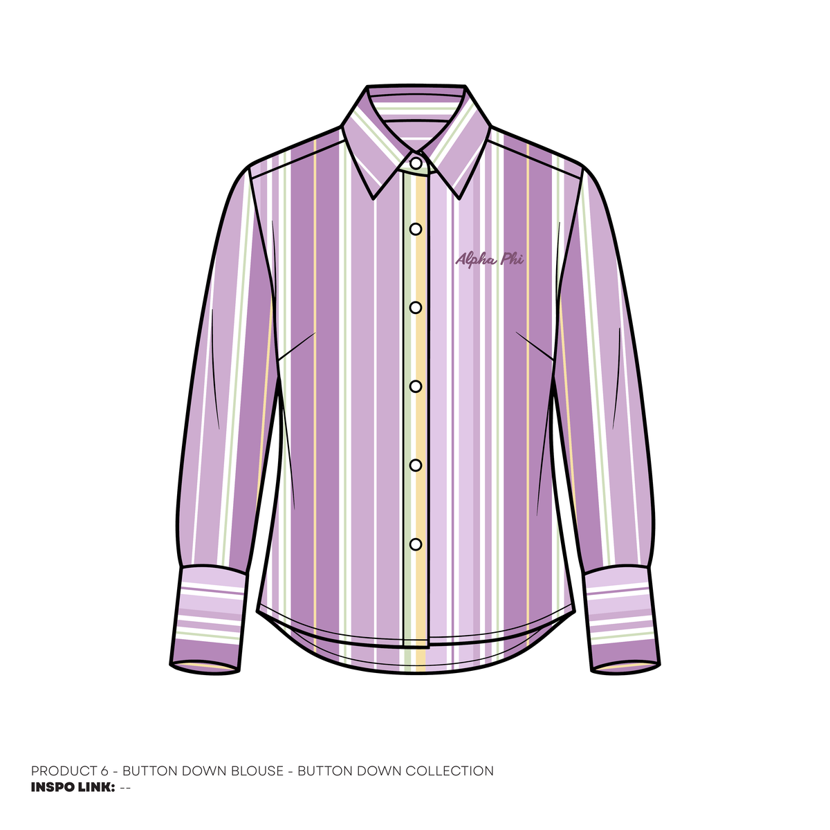 Button Downs - Striped - Lavender