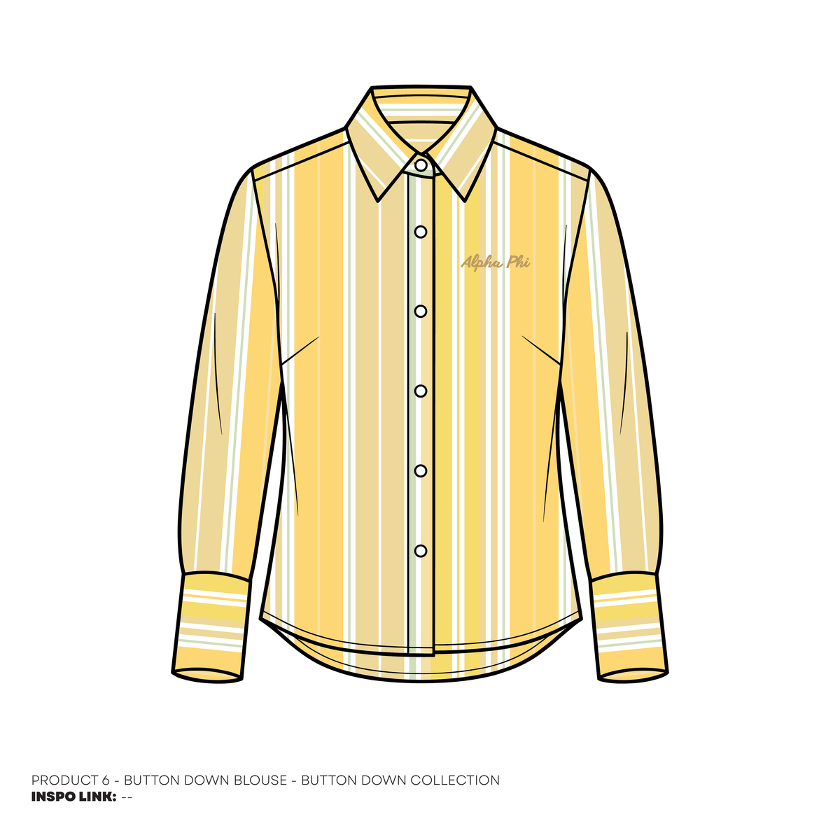 Button Downs - Striped - Yellow