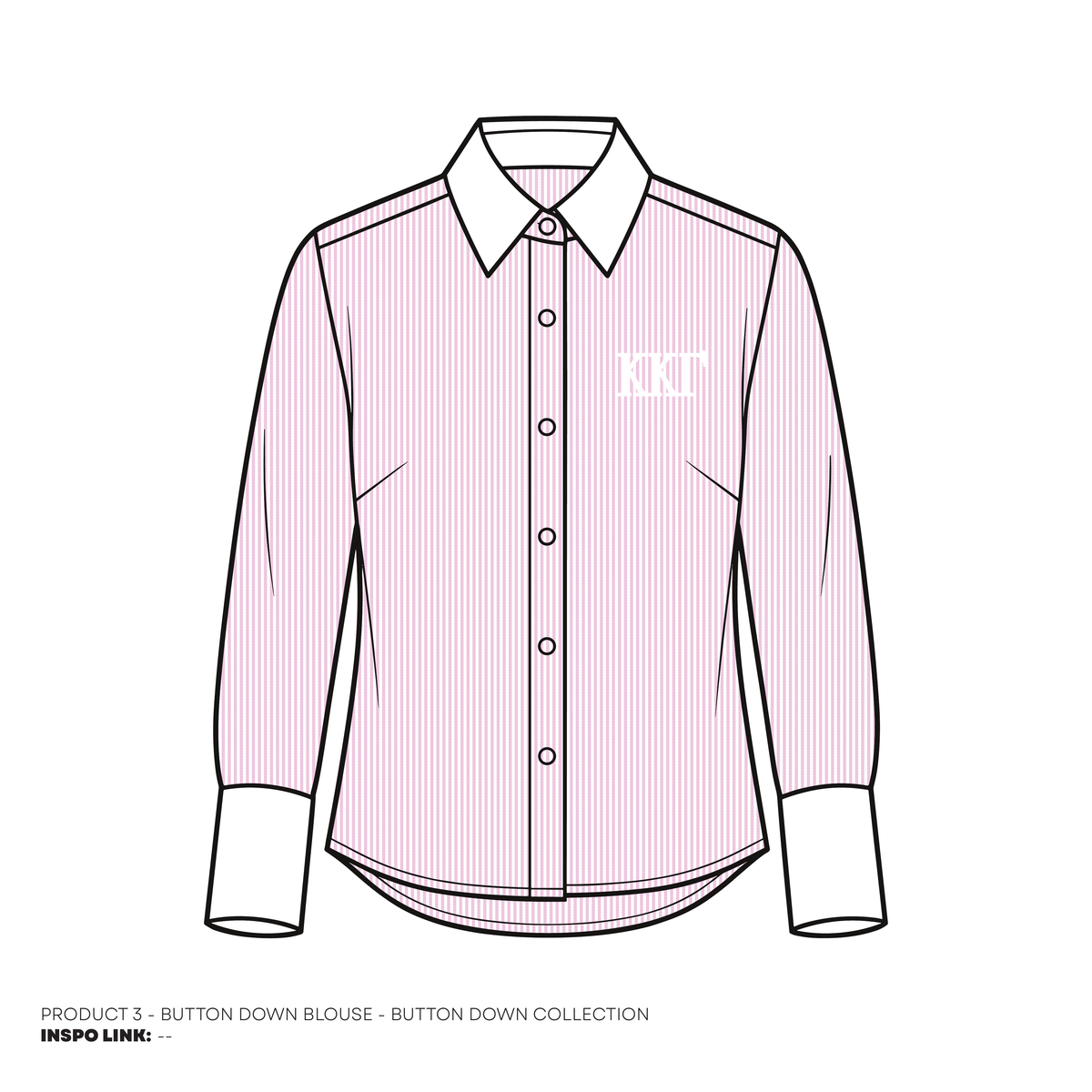 Button Downs - White Collars - Pink