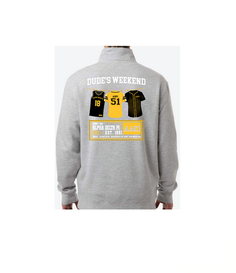 HG-0197 - University of Iowa X Alpha Delta Pi Quarter Zip