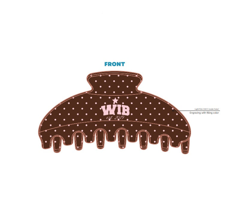 H3G-2521-San Diego State University-Woman in Business-CLAW CLIP BROWN