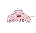 H3G-2521-San Diego State University-Woman in Business-CLAW CLIP PINK