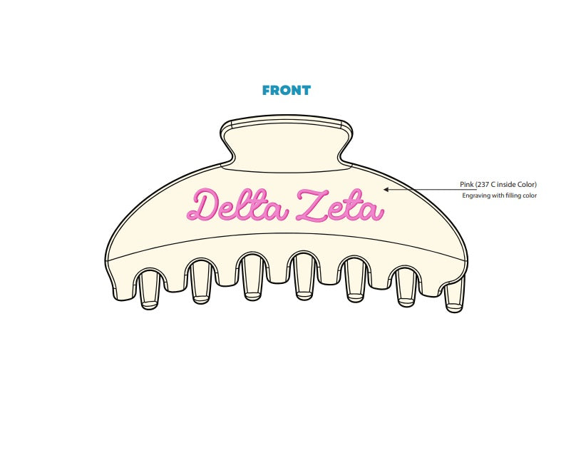 H3G-2731-Northeastern University-Delta Zeta CLAW CLIP CREAM