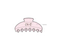 H3G-2258 - Presley Lyon - Southern Methodist University - Chi Omega Claw Clip