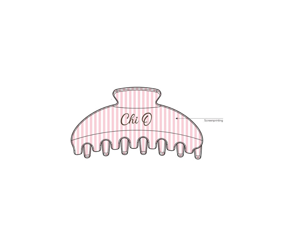 H3G-2258 - Presley Lyon - Southern Methodist University - Chi Omega Claw Clip