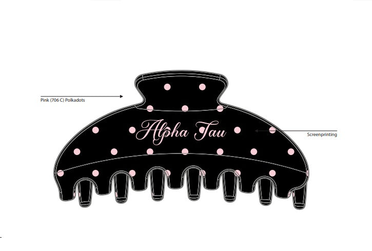 H3G-2619-James Madison University-Alpha Sigma Tau-Claw Clip