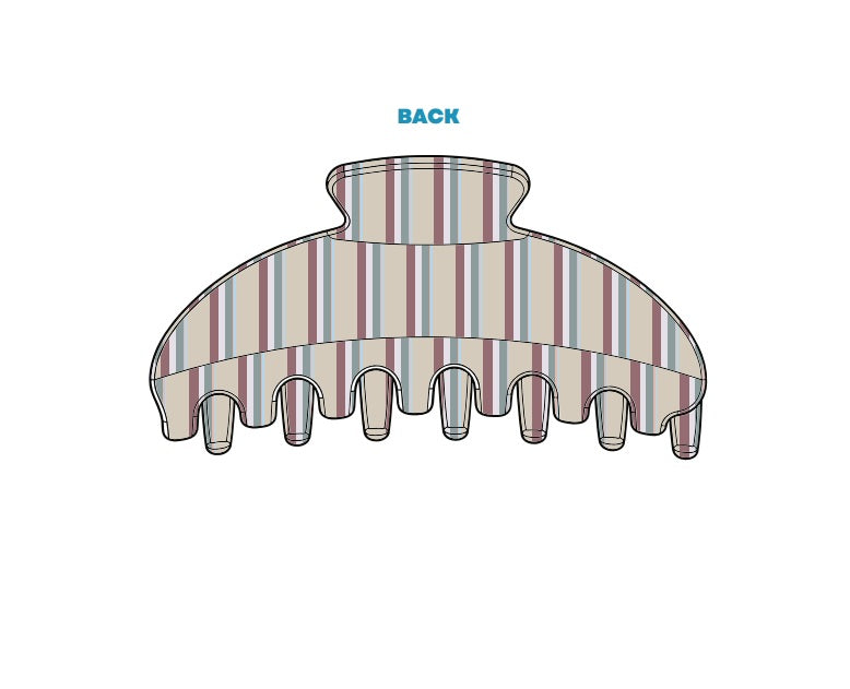 H3G-2702-Miami Ohio University-Alpha Xi Delta-CLAW CLIP (BEIGE)