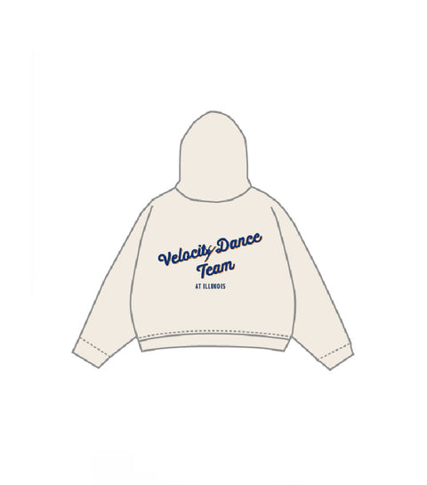 IN-0207 - University of Illinois Urbana Champaign - Velocity Cream Hoodie