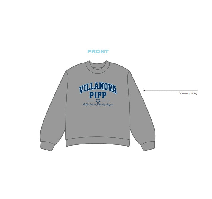 H3G-2960-Villanova university Charles widger school of law-Public interest fellowship program (PIFP)-Crewneck Sweatshirt