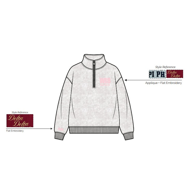 H3G-1919-University of Iowa-Women in Business-QUARTER ZIP GRAY