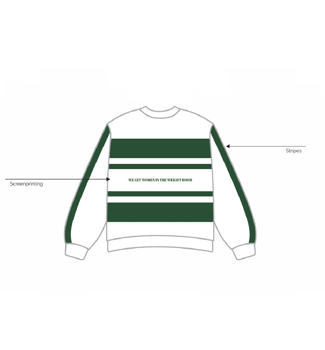 IN-0284 - University of Miami - UM Girl Gains Crewneck