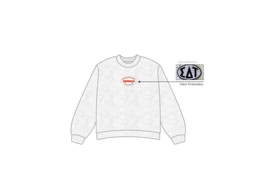 H3G-0566-Bucknell University-Kappa Kappa Gamma-Grey Crewneck