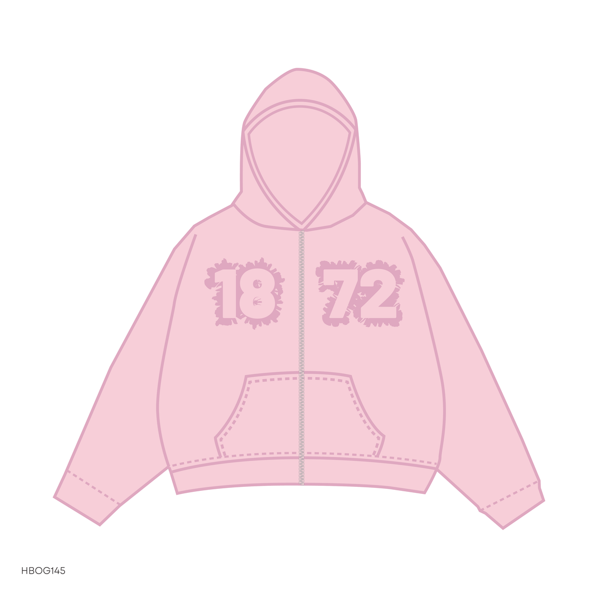 Distressed Zip Up Sets - Baby Pink