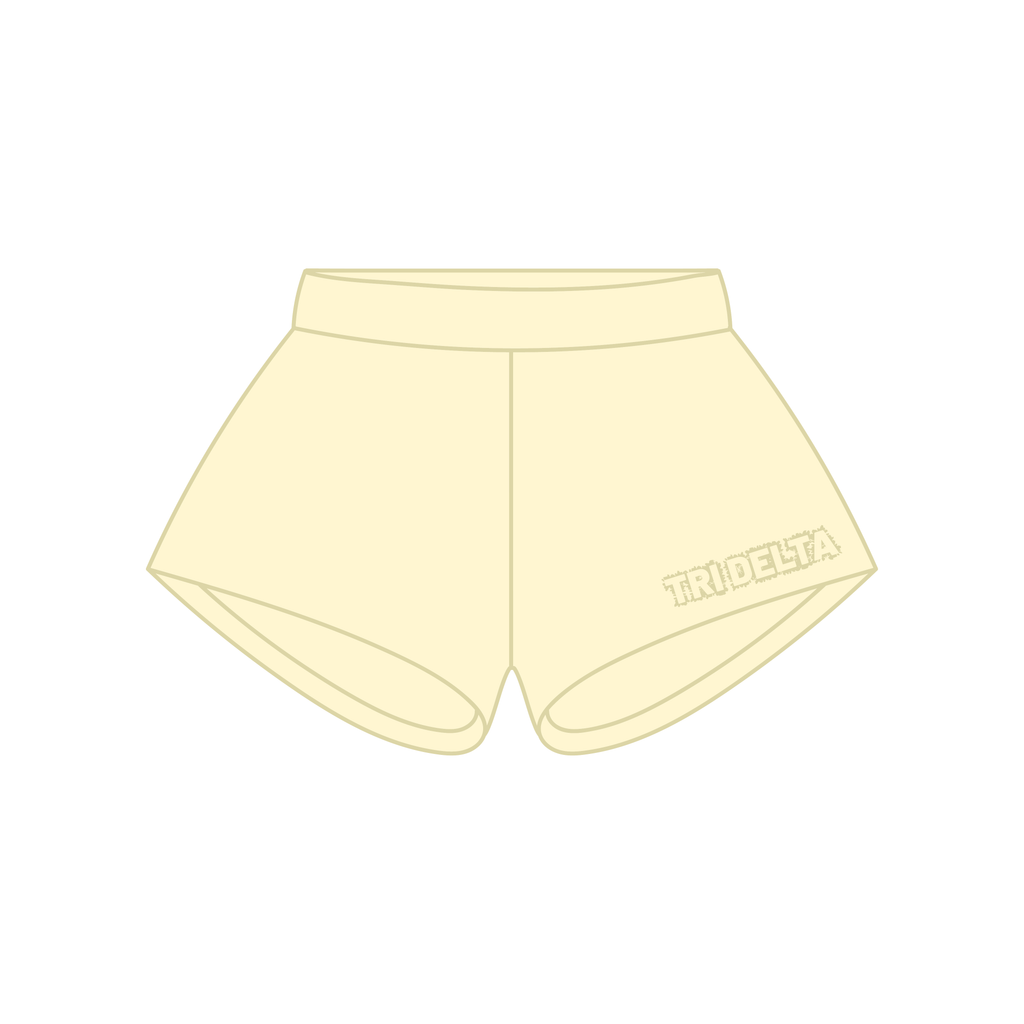 Distressed Zip Up Sets - Butter Yellow