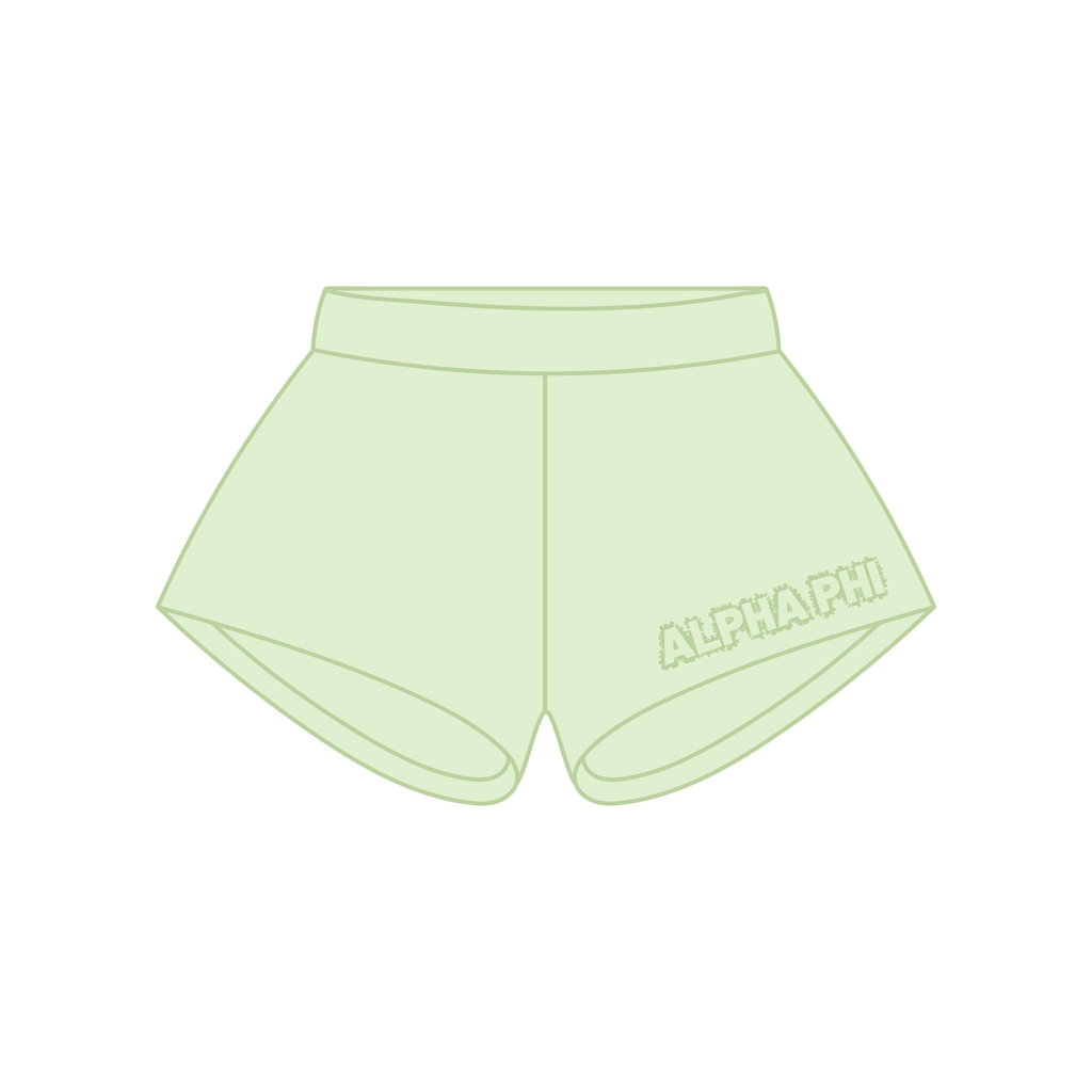 Distressed Zip Up Sets - Light Green
