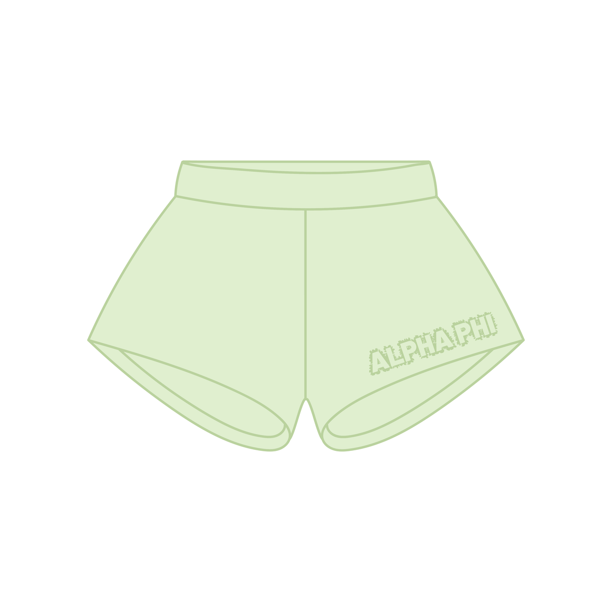 Distressed Zip Up Sets - Light Green