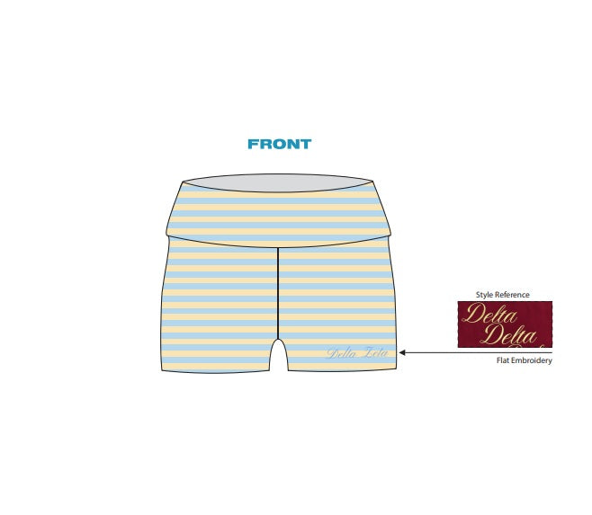 H3G-1319-University of Pittsburgh-Delta Zeta-FOLD OVER SHORTS