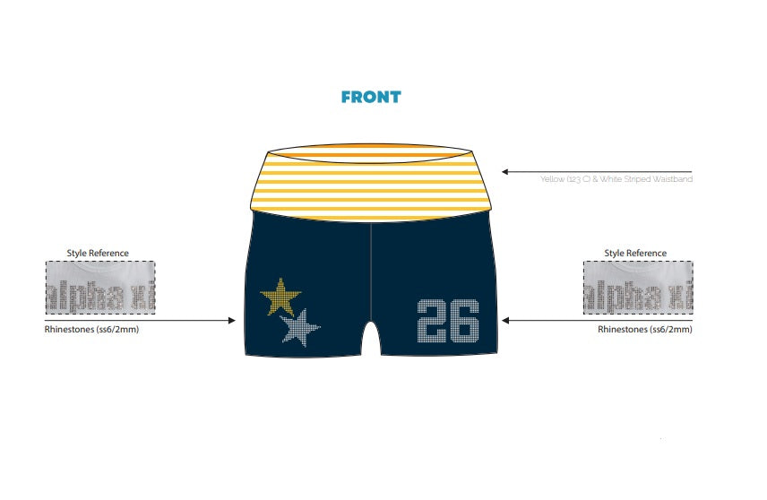 H3G-1248-University of Michigan-Pi Phi-FOLD-OVER SHORTS